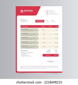 Clean And Modern Invoice Template