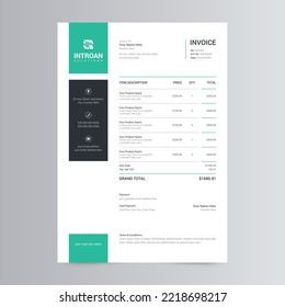 Clean And Modern Invoice Template