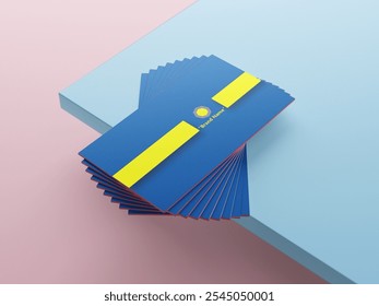 Clean professional business card template - Powered by Shutterstock