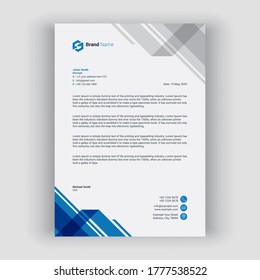 Clean and professional letterhead template  - Powered by Shutterstock