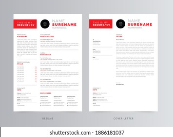 Clean Resume, CV, And Cover Letter Template Design - Powered by Shutterstock