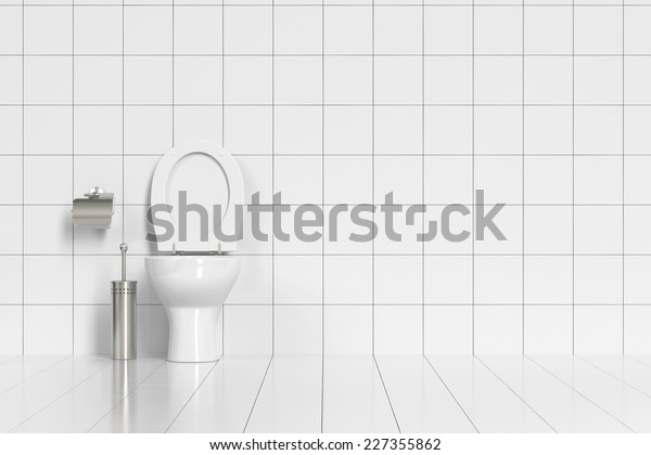 Toilettes Propres Et Propres Avec Toilette Illustration De Stock