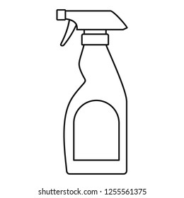 Cleaning Bottle Spray Icon. Outline Cleaning Bottle Spray Icon For Web Design Isolated On White Background