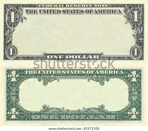 デザイン目的で1ドル紙幣のパターンを消去 のイラスト素材