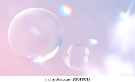 background bubbles Clear aesthetic
