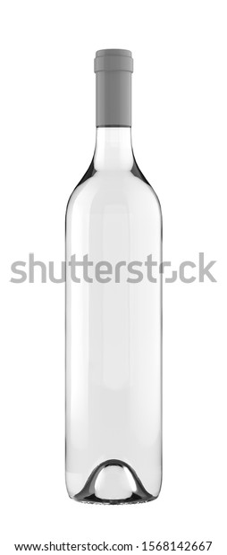 Download Clear White Wine Bottle Clear Liquid Stock Illustration 1568142667