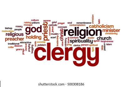 Clergy Word Cloud Concept