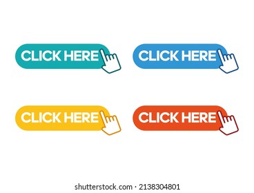 Click Here Colorful Hand Buttons 