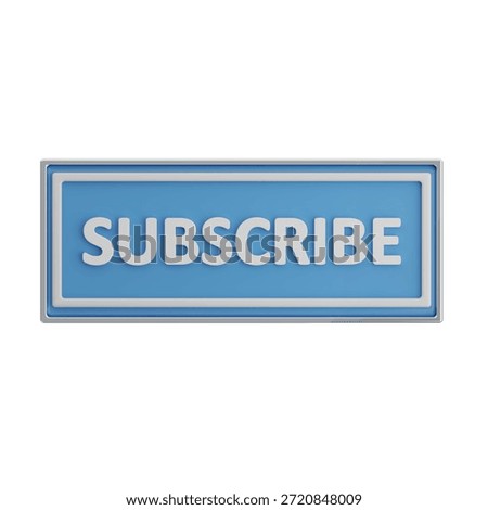 Clickable digital subscribe button for websites and online content platforms.