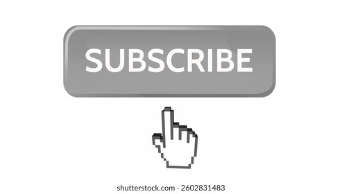 Clicking subscribe button with hand cursor for online content engagement. Subscription, digital, marketing, interaction, membership, service - Powered by Shutterstock - Get 15% off with code: PIKWIZARD15
