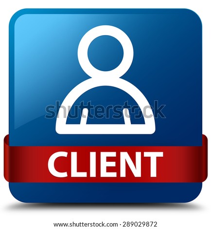 Client (member icon) blue square button