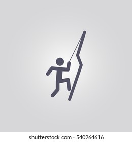 Simple Climber Icon Design Stock Vector (Royalty Free) 564115906