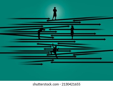 Climbing the corporate ladder to success is the theme of this 3-D illustration.  - Powered by Shutterstock