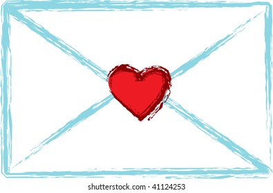 Clip Art Illustration Love Letter Stock Illustration 41124253 ...