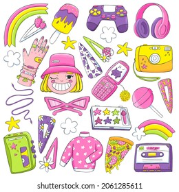 Girl 90s aesthetic Images, Stock Photos & Vectors | Shutterstock