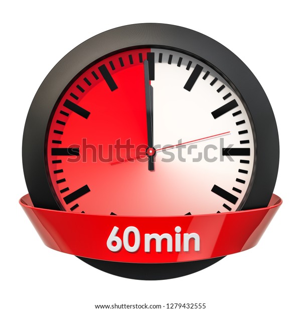 Clock Face 60 Minutes Timer 3d Stock Illustration 1279432555 | Shutterstock