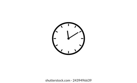 Clock icon and 24 hour's timer clock illustration.