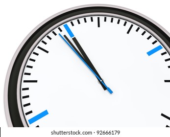 Clock With Pointer One Minute For Twelve