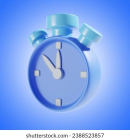clock timer icon 3d illustration