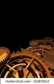 Clock Work Cogs plus print space - 3