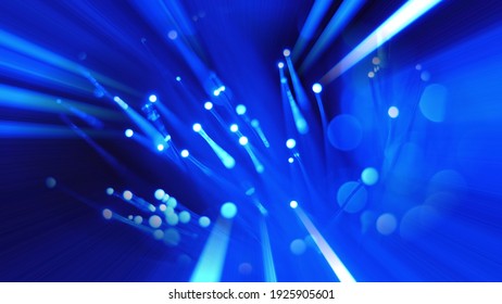 Close Up Of Fiber Optics