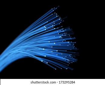 Close Op Of Fiber Optics