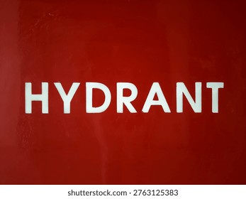 Close up of a red fire hydrant box with 