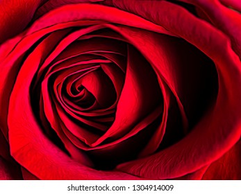 Close Up of Red Rose
