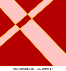 a close up of a red and yellow cross pattern with a white stripe, a silk screen inspired by Hugo Sánchez Bonilla, pixabay, de stijl, shield design, border pattern, general
