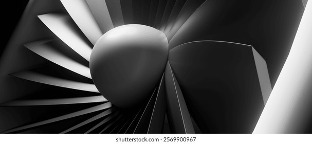 A close up of a spiral with a grey object in the middle. The spiral is made up of many small circles