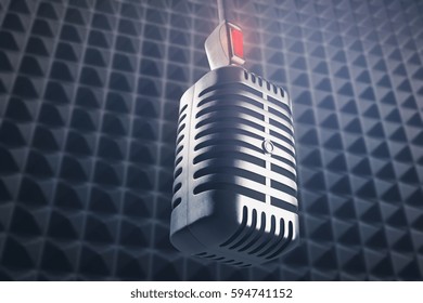 Close Upside Down Mic Head On Stock Illustration 594741152 | Shutterstock