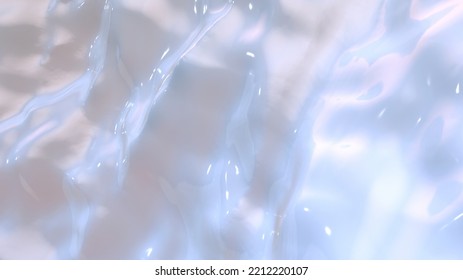 Close up view of a white glossy bumpy surface with lightings and reflections, high resolution 3D render 