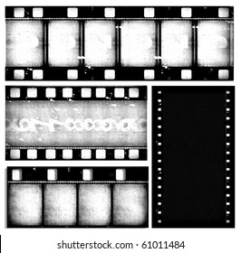 Close Up Of Vintage Movie Film Strips