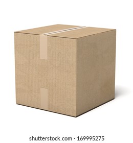 Closed Cardboard Box