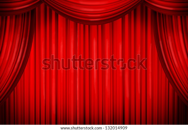 Closed Curtains Theater Similar Place Stock Illustration 132014909 ...