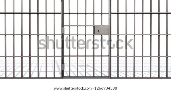 Closed Jail Cell 3dillustration Stock Illustration 1266904588 ...