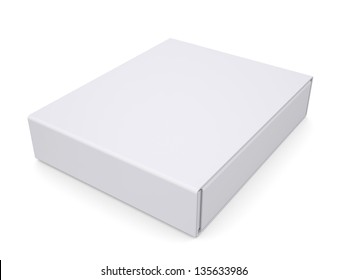 Closed White Box Isolated Render On Stock Illustration 135633986 ...