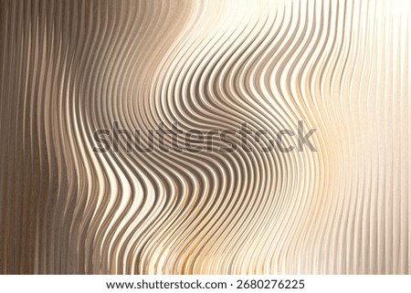 A closeup abstract view of a textured surface with undulating, wavy lines creating a sense of depth and movement