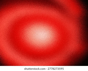 A close-up of a bright red, textured surface with a glowing, illuminated center, creating a bold and dynamic visual effect.