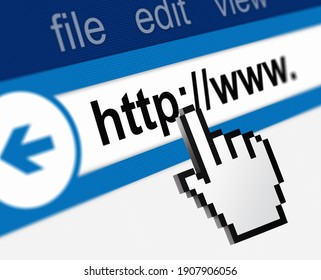 Close-up Of A Broswer Address Bar