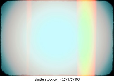Closeup of colorful old film / movie light leaks texture background, top view (High-resolution 2D CG rendering illustration)