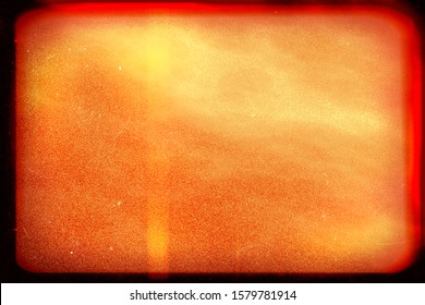 Closeup Of Colorful Old Film / Movie Light Leaks Texture Background, Top View (High-resolution 2D CG Rendering Illustration)