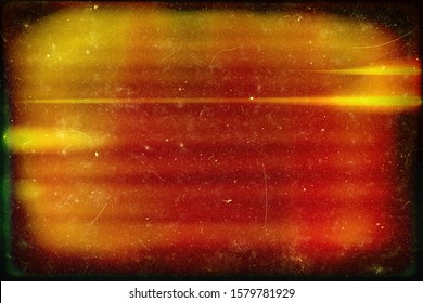 Closeup Of Colorful Old Film / Movie Light Leaks Texture Background, Top View (High-resolution 2D CG Rendering Illustration)