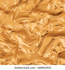 Closeup Of Colorful Peanut Butter Texture Background, Top View (High-resolution 3D CG Rendering Illustration)