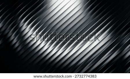 Close-up of a dark textured surface with diagonal lines creating a dynamic pattern. The interplay of light and shadow adds depth and intrigue.