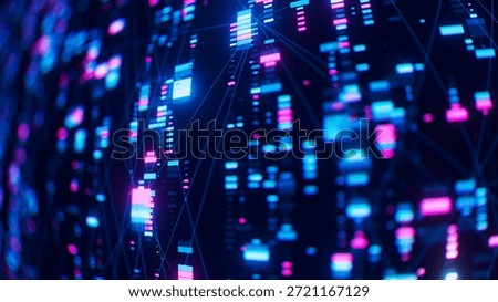 Closeup of Neural network model, LLM structure background. AI big data processing technological concept. Machine learning abstract background. Digital quantum computing. 3D Illustration
