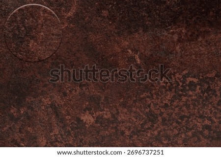 Close-up of a rusty ceramic HPL worktop showcasing intricate textures and warm earthy tones, ideal for various design projects