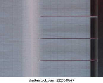 A Closeup Of Seismograph Machine Needles On Graph Paper Depicting Seismic And Eartquake Activity - 3D Render