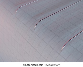 A Closeup Of Seismograph Machine Needles On Graph Paper Depicting Seismic And Eartquake Activity - 3D Render