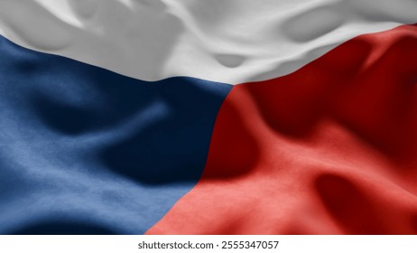 Close-up of Waving Czech Republic flag, suitable for patriotic designs, Independence Day celebrations, or travel materials
 - Powered by Shutterstock